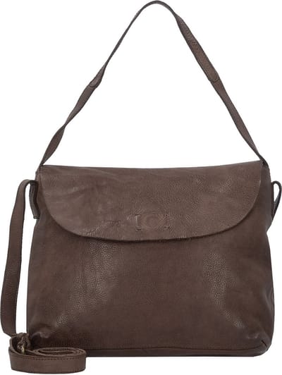 HAROLD'S Leren Schoudertas Submarine Shoulderbag Brown Donkerbruin