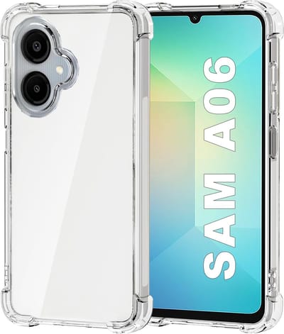 Shockproof Flexibele achterkant Silicone hoesje transparant Geschikt voor: Samsung Galaxy A06