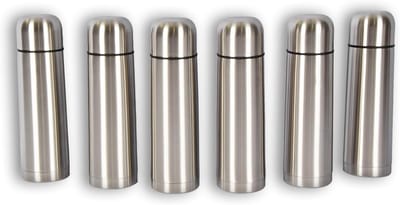Thermosflessen set van 6 - RVS isolatie - 750 ml - Ideaal voor warme dranken - SnelShoppen