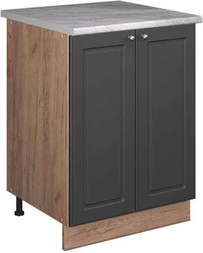 Vicco Wastafelkast Fame-Line, Anthrazit-Gold Landhaus/Goudkleurig Eiken, 60 cm