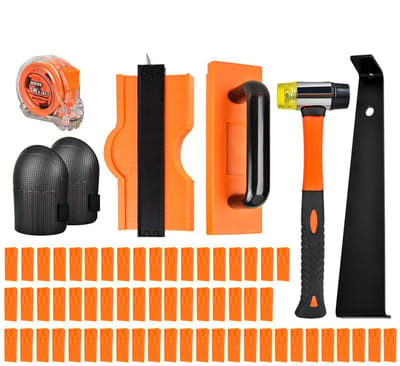 Laminaat Leggereedschap - Vloer Installatiekit - Vloeren Plaatsen - Massieve Rubberkop - 34x22x10cm