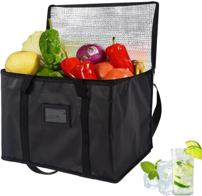 Unyqoos® Geïsoleerde Opvouwbare Koeltassen voor Warme en Koude Maaltijden, Picknicks en Boodschappen