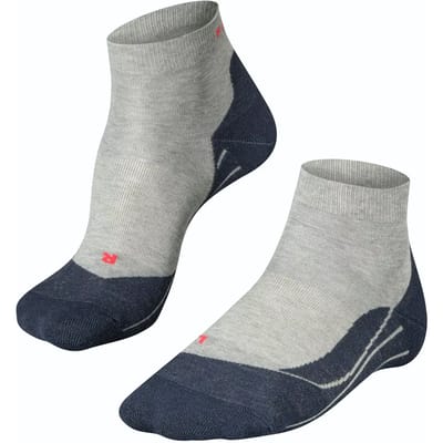 FALKE RU4 Short anti-blaar katoen functioneel materiaal hardloopsokken heren grijs - maat 44-45
