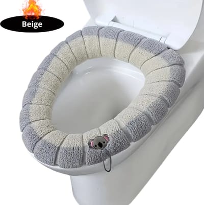Nivard Wasbare Toiletbril Cover - Wc Bril Hoes - Toiletbril - Wc Deksel - Toiletafdekking - Verwarmde Wc Bril - Beige