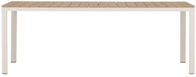 Svea - Mehmet tuintafel - 210 x 90 cm - beige/houtlook