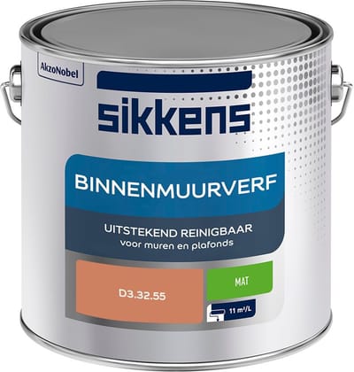 Sikkens - Binnenmuurverf Mat - D3.32.55 - Mengverf - 2,5 L