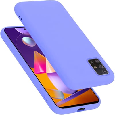 Cadorabo Hoesje geschikt voor Samsung Galaxy M31s in LIQUID LICHT PAARS - Beschermhoes gemaakt van flexibel TPU silicone Case Cover