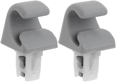 Dailygoods- Zonnevisclip - 2 Stuks - Beugel - Vervangingsonderdeel 74348-06030 - Compatibel met Toyota - Duurzaam kunststof - Afmetingen 46.5 x 26.2 x 24.8 mm - Zonnevisorgemonteerde