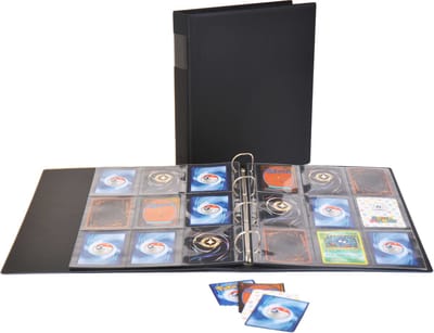 Hartberger TCG Pro album Black Edition voor 90 kaarten - eenvoudig uitbreiden! - Het verzamelalbum voor speelkaarten, tradingcards, jokers, etc. - Made in Holland - verzamelboek - muntmap - Pokemon - verzamelmap - verzamelringband TCG binder cele