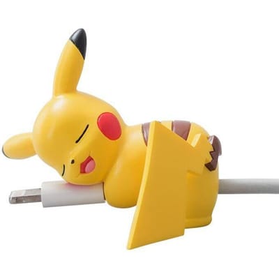 Pokémon Pikachu Eevee Squirtle Karakter Datakabel Beschermer Mode Cartoon Karakter USB Oplaadkabel Bijt Beschermer Speelgoed yellow