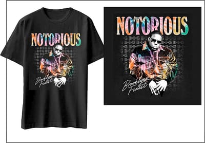 Biggie Smalls - Brooklyn's Finest Heren T-shirt - S - Zwart