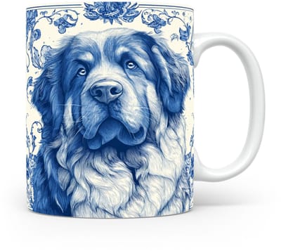 Mok Leonberger Beker voor koffie of tas voor thee, cadeau voor dierenliefhebbers, moeder, vader, collega, vriend, vriendin, kantoor, opa, oma, hond, kerst, sinterklaas, verjaardag