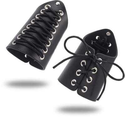 Livia home - Armbeschermers - Middeleeuwse stijl - Verstelbaar - PU-armband - Halloween en Cosplay - Elegante uitstraling