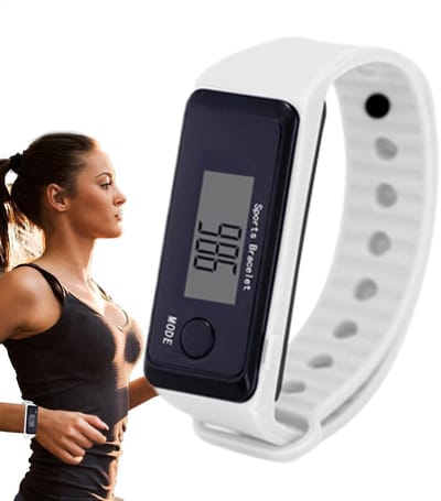 Stappenteller Horloge Dames, Wandelen Stappenteller Horloge, Waterdichte Calorie Afstand Stappenteller, Slimme Pols Draagbare Apparaten Voor Hardlopen, LED Elektronische Stappenteller Horloge