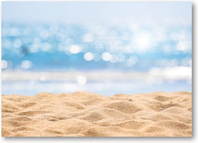 Zeegezicht - Abstract Beach / Strand - 70x50 Canvas Liggend - Landschap - Natuur
