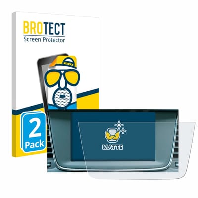 BROTECT - Screenprotector voor Opel Grandland X Hybrid 2020 IntelliLink 5.0 - Folie Beschermfolie matte 2 Stuks