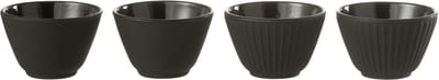 J-Line theemok - metaal - zwart - 2 dozen van 2 stuks