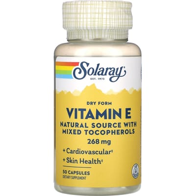Vitamine E, Droge Vorm, 268 mg, 50 capsules