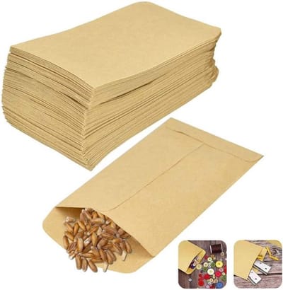Papieren zakjes - Bruin - 10x6 cm - 100stuks ideaal voor het vullen van vreugdetranen en adventskalenders, mini-zakjes van kraftpapier voor bruiloften, Kerstmis