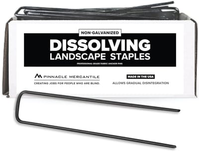 Tuin Nietjes - Landschap Stakes - Grasmat Plaatsen - Geleidelijk Oplossend Staal - 6 Inch Lengte - Grijs