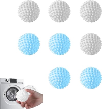 8 Stuks Wasballen voor Wasmachine en Droger, Ideaal voor Effectieve Was en Vermindering van Pluis