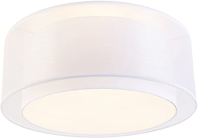 QAZQA drum-neutron - Moderne Plafondlamp - 3 lichts - Ø 500 mm - Wit - Woonkamer | Slaapkamer | Keuken