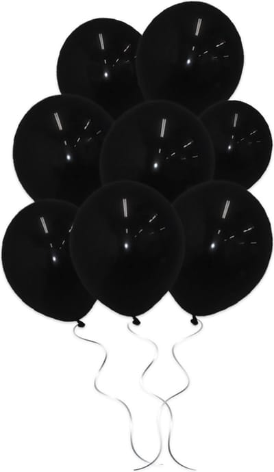 LUQ - Luxe Zwarte Helium Ballonnen - 10 stuks - Verjaardag Versiering - Decoratie - Feest Latex Ballon Zwart - Bruiloft
