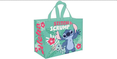 Lilo & Stitch: Shopper 450x400mm, gerecycleerd van PET flessen, Lilo en stitch tas, Boodschappentas, lilo en stitch, Shopper