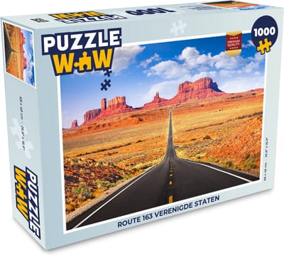Puzzel Route 163 Verenigde Staten - Legpuzzel - Puzzel 1000 stukjes volwassenen