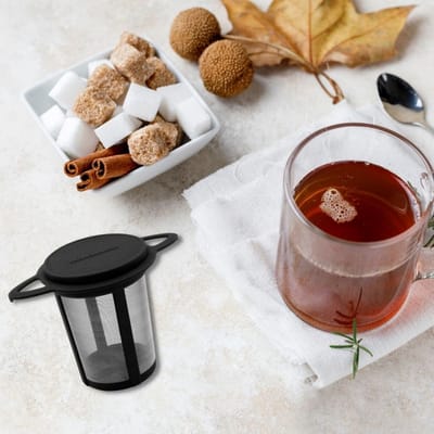 Herbruikbaar theefilter voor theepot en theekop Fackelmann