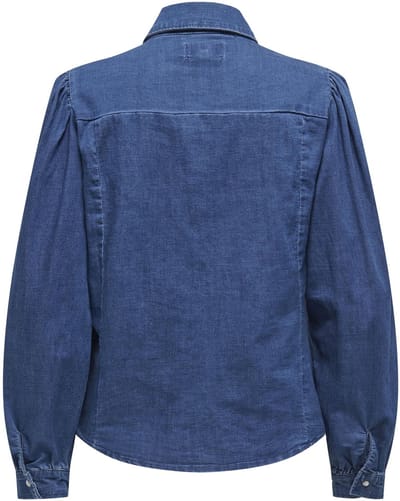 ONLY - ONLROCCO STRETCH LS DNM SHIRT - Dames - Blouses