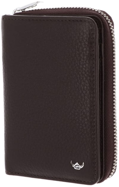 Golden Head Leren portemonnee Capri RFID Protect RV-Börse 3317 Dunkelbraun donkerbruin