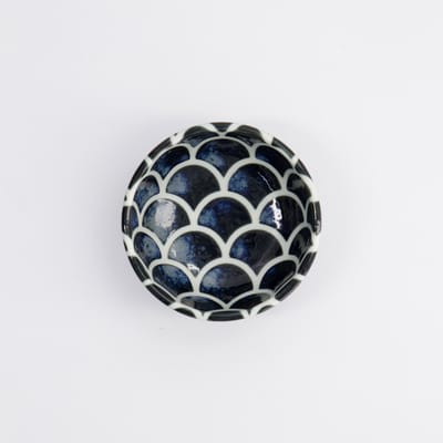 Tokyo Design Studio - Cobalt Blue Mermaid Design Kom - Dipschaaltje - 8,5 x 3,4 cm