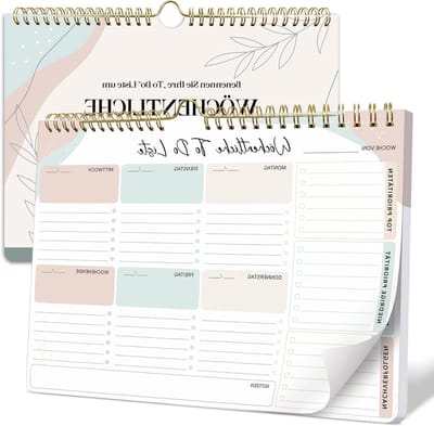 Agenda Spiraal Rood-Blauw voor Organisatie, Planning en Notities in Stijl