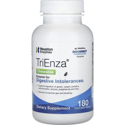 Houston Enzymes, TriEnza Kauwtabletten, 180 Kauwtabletten