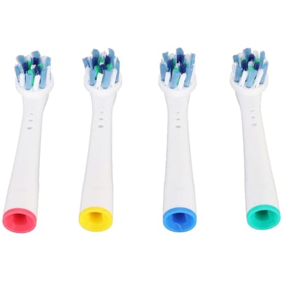 4 STUKS Elektrische Tandenborstelkoppen Zachte Borstelharen Borstelkoppen Set Vervanging Voor Oral B Braun D12 D10 white