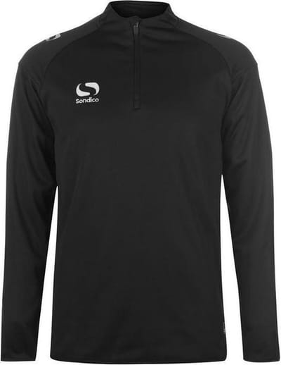 Sondico ¼ Zip Trainingsshirt lange mouw - Heren - Black - S