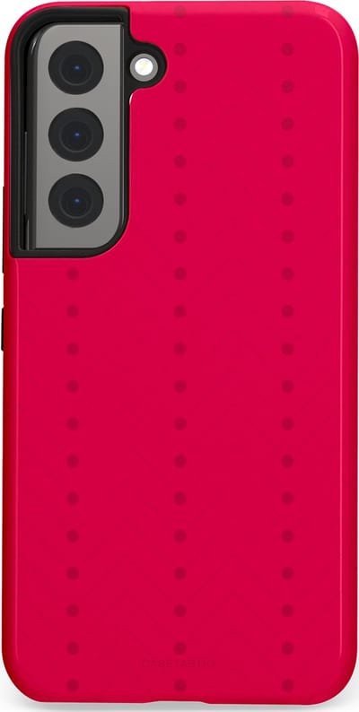 Casetastic Hoesje Geschikt voor Samsung S22 - Stijlvolle Beschermende Duo-layer Case - Ritmisch rood