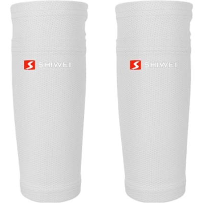 Protège-tibias de Football, chaussettes de soutien, manches de jambe en Nylon, protège-tibia avec équipement de Football de poche S blanc