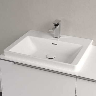 Villeroy & Boch Subway 3.0 cabinet washbasin 60 cm, with 1 tap hole, with overflow, polished underside 4A706G01