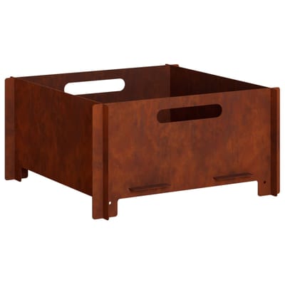 vidaXL - Vuurkorf - Roestkleurig - 40 - x - 40 - x - 20 - cm - weervast - staal