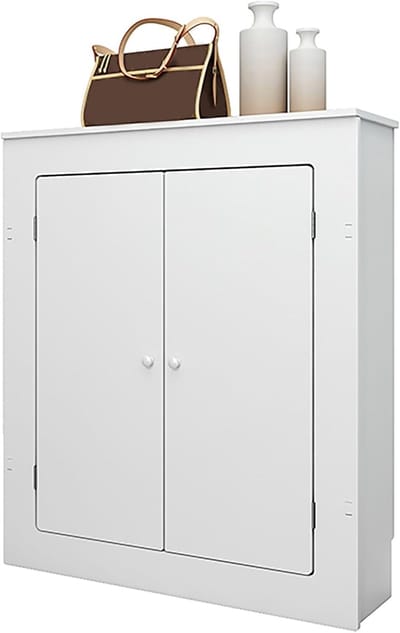 Radiatorombouw - Verwarming Cover - Ruimte Decoratie - Milieuvriendelijk Houtplastic - 50x60x15cm - Wit