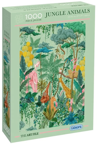 Gibsons - Jungle Animals (door The Art File) - 1000 stukjes 48×69cm (b×h) - Legpuzzel voor volwassenen