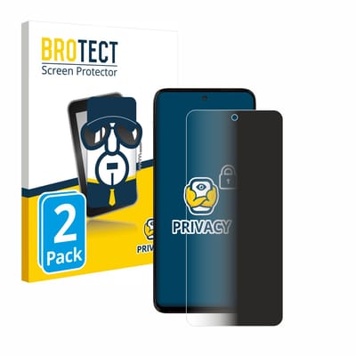 BROTECT - privacy screenprotector voor Motorola Moto G15 Power - Folie Beschermfolie Blauwlichtfilter 2 Stuks
