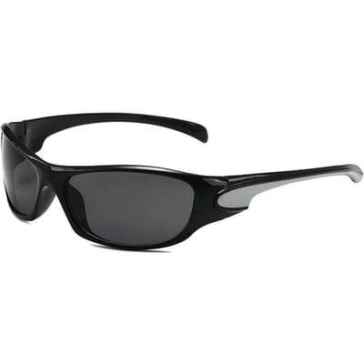 Y2K Punk Bril Voor Buitengebruik Fietsen Sport Zonneklep Zonnebril Vrouwen Vintage Zonnebril Trendy Punk Bril Zonnebril voor Mannen 2000S Esthetiek gray