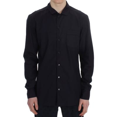 Dolce & Gabbana Heren Paarse Gestreepte Katoenen Pyjama Lounge Shirt