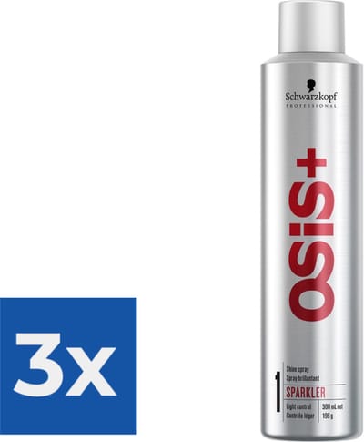 Nancy's Choice - Schwarzkopf - OSiS+ - Sparkler - 300 ml - Voordeelverpakking 3 stuks
