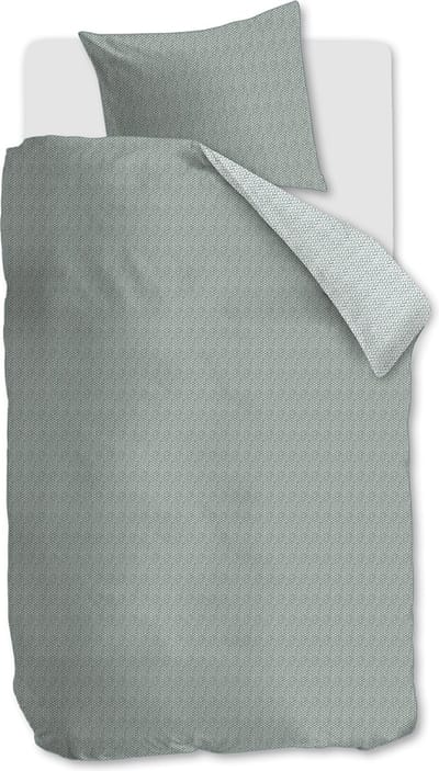 Riviera Maison Twisted dekbedovertrek - Eenpersoons - 140x200/220 - Grijsgroen
