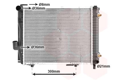 Van Wezel - RADIATOR VOOR MERCEDES BENZ W124 1985-1995 1245001403
