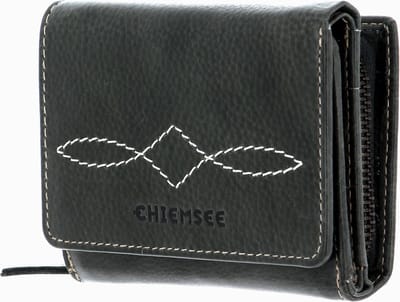 CHIEMSEE Leren Portemonnee Leather Wallet Black Zwart
